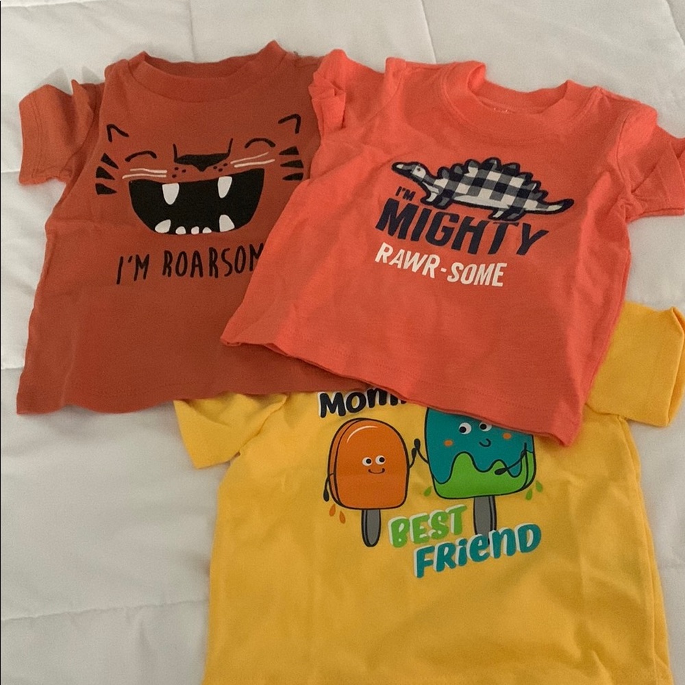 Carter's Kids Tees - Orange, Red, Yellow